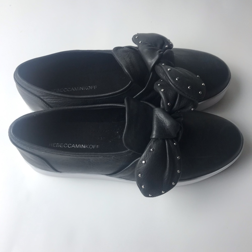 Rebecca Minkoff Stacy studded bow slip on - Picture 3 of 5